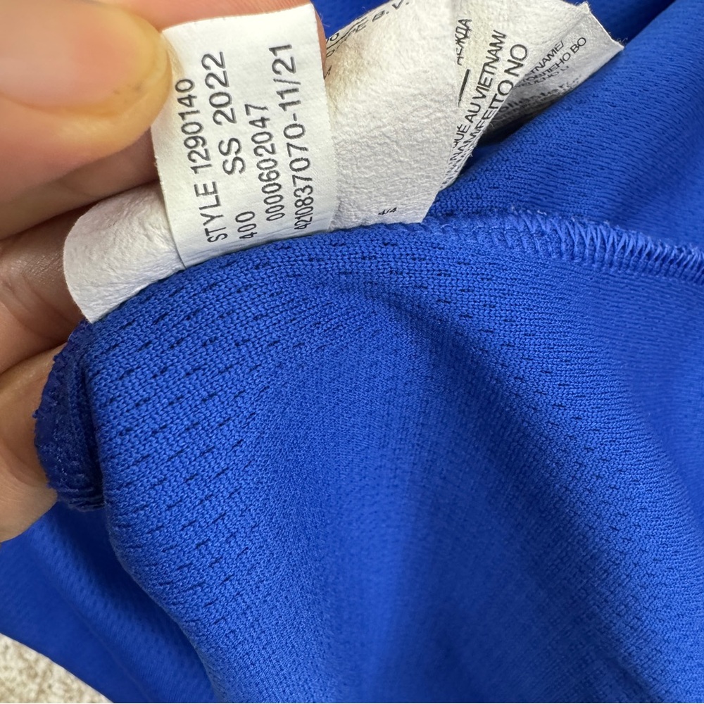 Under Armour Men's Performance Blue Polo Shirt Short Sleeve - Picture 14 of 14